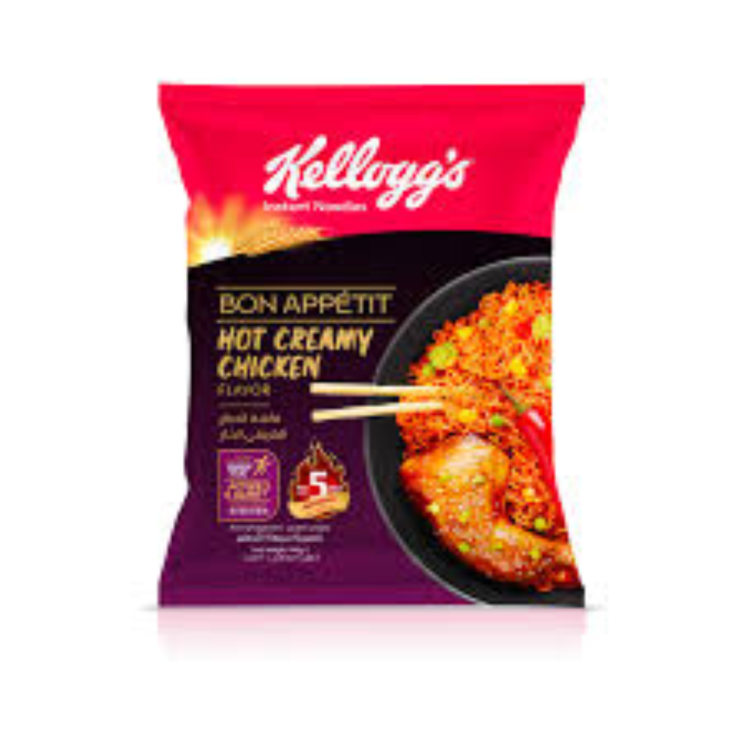 KELLOGGS BON APPETIT HOT CREAMY CHICK NOODLES 140G
